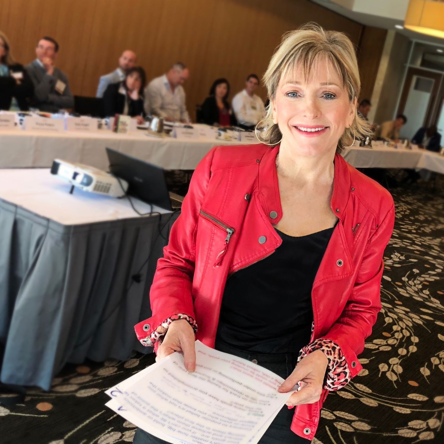 Christine M Long facilitating a business workshop